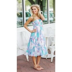 J Marie Mia Rae Tiered Midi Skirt / Dress size L
